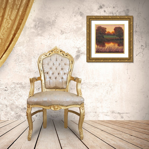 Early Evening I Gold Ornate Wood Framed Art Print with Double Matting by OToole, Tim