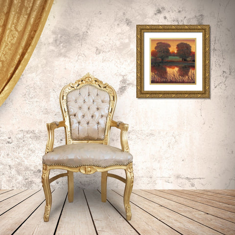 Early Evening II Gold Ornate Wood Framed Art Print with Double Matting by OToole, Tim