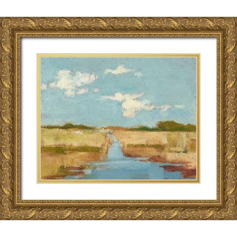 Summer Wetland I Gold Ornate Wood Framed Art Print with Double Matting by Harper, Ethan