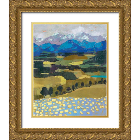 Alpine Impression II Gold Ornate Wood Framed Art Print with Double Matting by Borges, Victoria