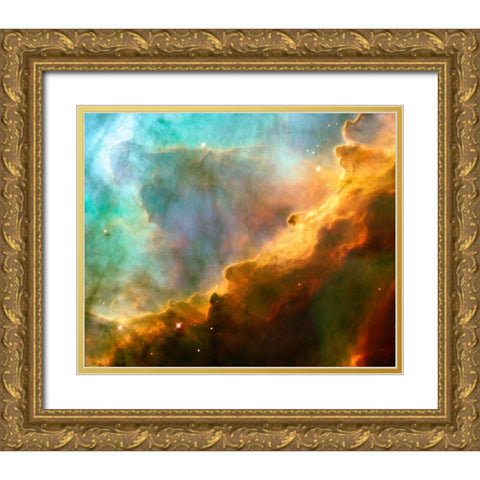 Space Photography X Gold Ornate Wood Framed Art Print with Double Matting by Unknown