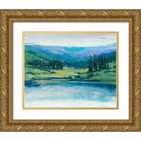 Mountain Lake I Gold Ornate Wood Framed Art Print with Double Matting by OToole, Tim