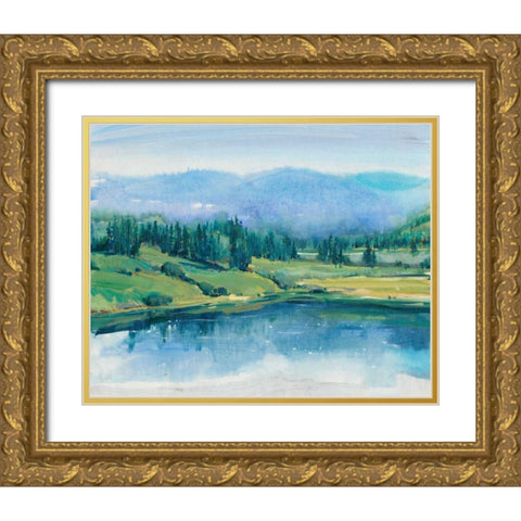 Mountain Lake II Gold Ornate Wood Framed Art Print with Double Matting by OToole, Tim