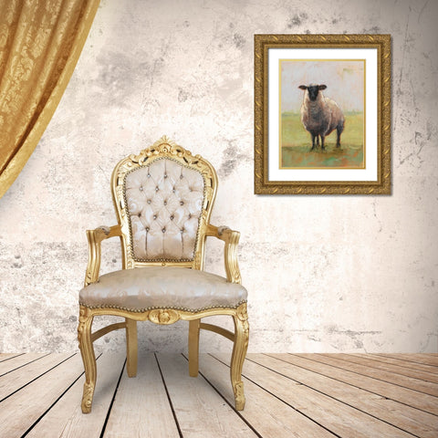 Away from the Flock I Gold Ornate Wood Framed Art Print with Double Matting by Harper, Ethan