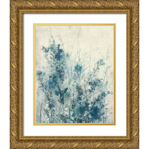 Blue Spring I Gold Ornate Wood Framed Art Print with Double Matting by OToole, Tim