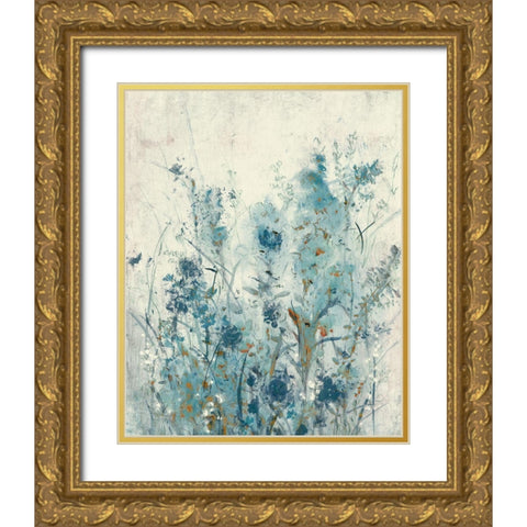 Blue Spring II Gold Ornate Wood Framed Art Print with Double Matting by OToole, Tim