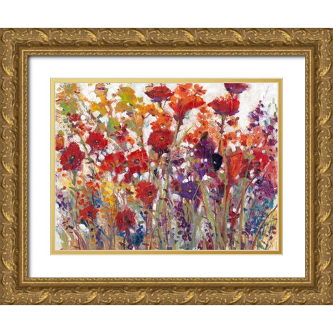 Variety of Flowers I Gold Ornate Wood Framed Art Print with Double Matting by OToole, Tim