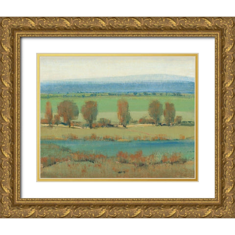 Flat Terrain I Gold Ornate Wood Framed Art Print with Double Matting by OToole, Tim