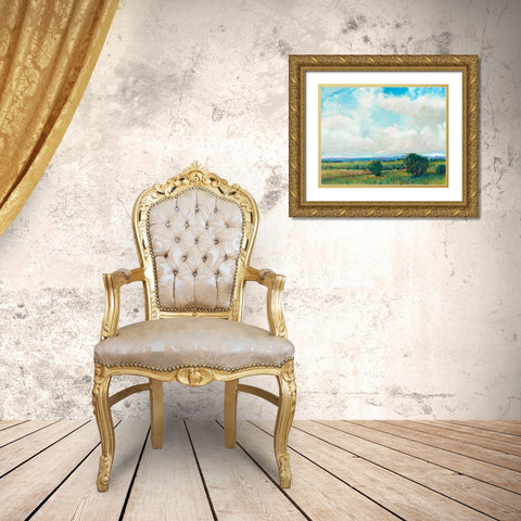 Looming Clouds II Gold Ornate Wood Framed Art Print with Double Matting by OToole, Tim