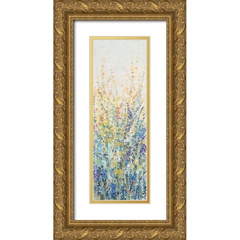 Custom Wildflower Panel I Gold Ornate Wood Framed Art Print with Double Matting by OToole, Tim