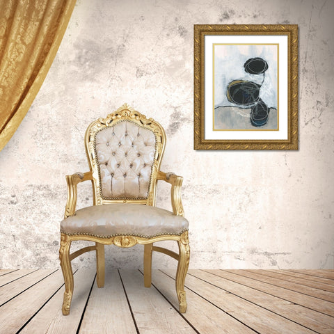 Primary Orbs II Gold Ornate Wood Framed Art Print with Double Matting by Parker, Jennifer Paxton