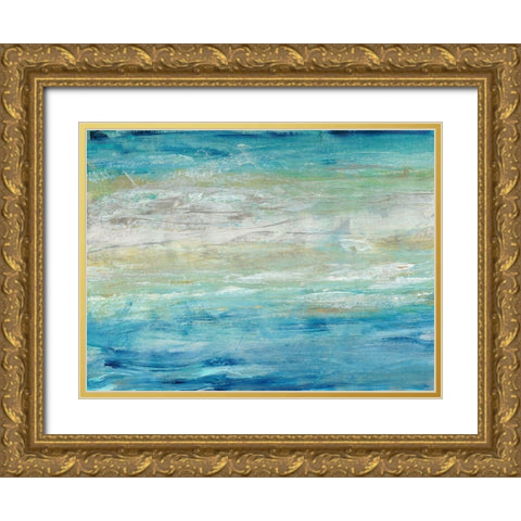 Wave Length II Gold Ornate Wood Framed Art Print with Double Matting by OToole, Tim