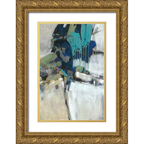 Separation I Gold Ornate Wood Framed Art Print with Double Matting by OToole, Tim