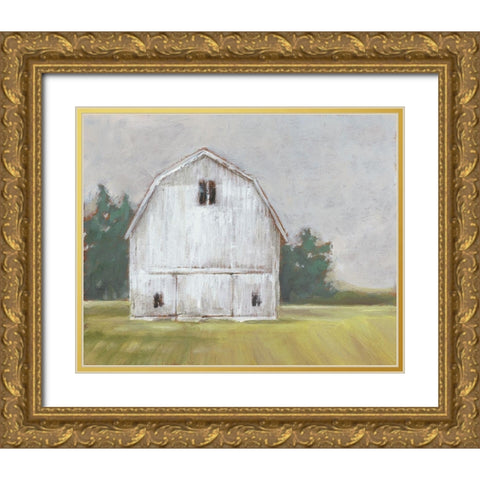 Rustic Barnyard I Gold Ornate Wood Framed Art Print with Double Matting by Harper, Ethan