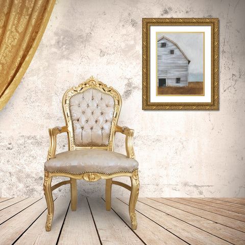 Abandoned Barn I Gold Ornate Wood Framed Art Print with Double Matting by Harper, Ethan