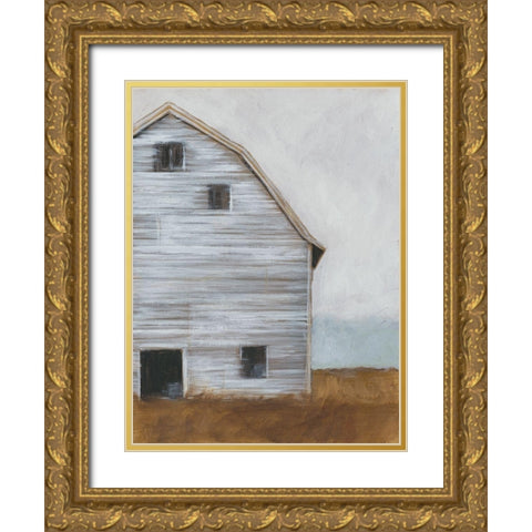 Abandoned Barn I Gold Ornate Wood Framed Art Print with Double Matting by Harper, Ethan