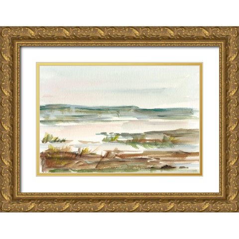 Overcast Wetland II Gold Ornate Wood Framed Art Print with Double Matting by Harper, Ethan
