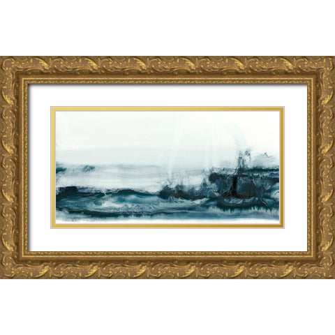 Rip Current I Gold Ornate Wood Framed Art Print with Double Matting by Harper, Ethan