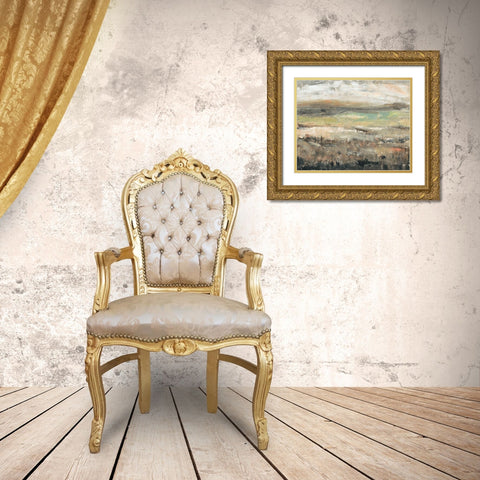 Grassland Showers I Gold Ornate Wood Framed Art Print with Double Matting by OToole, Tim
