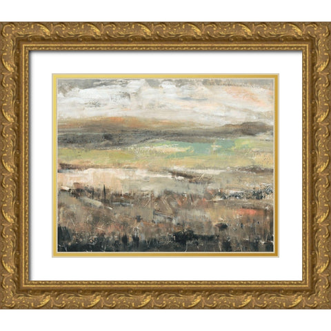 Grassland Showers I Gold Ornate Wood Framed Art Print with Double Matting by OToole, Tim