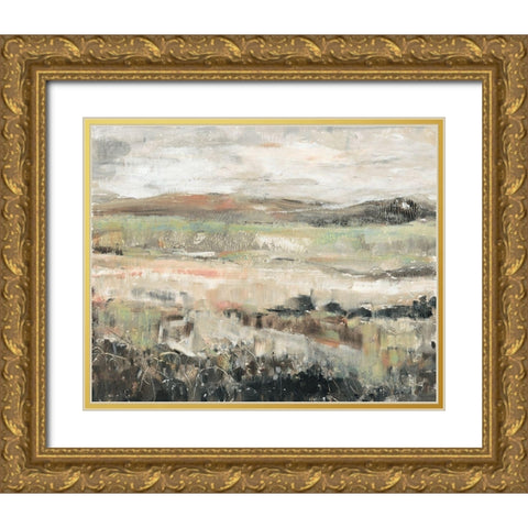 Grassland Showers II Gold Ornate Wood Framed Art Print with Double Matting by OToole, Tim