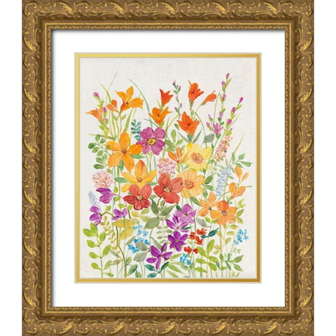 Hot Summer Mix I Gold Ornate Wood Framed Art Print with Double Matting by OToole, Tim