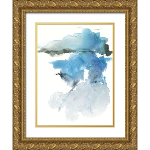 Glacier Melt II Gold Ornate Wood Framed Art Print with Double Matting by Parker, Jennifer Paxton