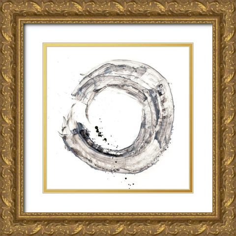 Cosmic Rings I Gold Ornate Wood Framed Art Print with Double Matting by Harper, Ethan