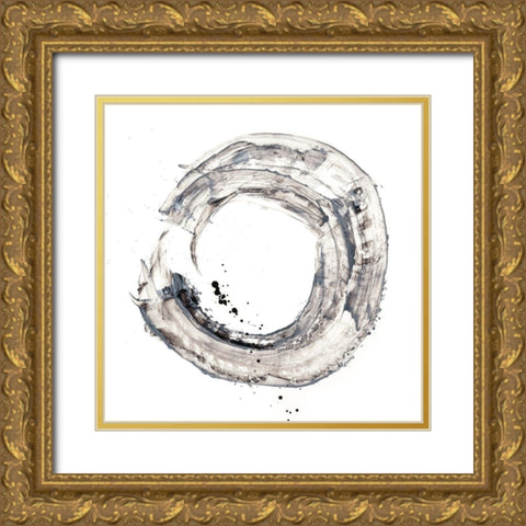 Cosmic Rings I Gold Ornate Wood Framed Art Print with Double Matting by Harper, Ethan