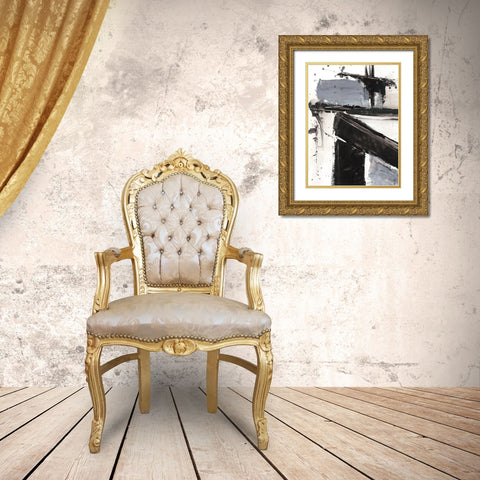 Demolition III Gold Ornate Wood Framed Art Print with Double Matting by Harper, Ethan