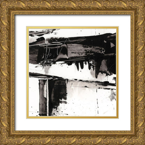 Jagged Edge I Gold Ornate Wood Framed Art Print with Double Matting by Harper, Ethan