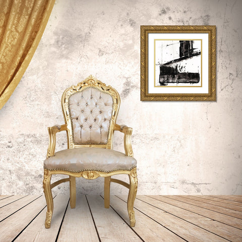 Jagged Edge II Gold Ornate Wood Framed Art Print with Double Matting by Harper, Ethan