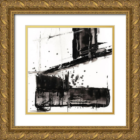 Jagged Edge II Gold Ornate Wood Framed Art Print with Double Matting by Harper, Ethan