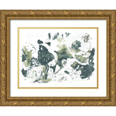 Cloud Farm II Gold Ornate Wood Framed Art Print with Double Matting by Vess, June Erica