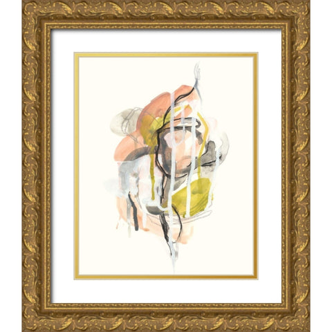 Chimera II Gold Ornate Wood Framed Art Print with Double Matting by Vess, June Erica