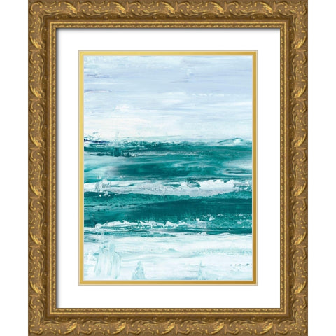Choppy Waters I Gold Ornate Wood Framed Art Print with Double Matting by Harper, Ethan