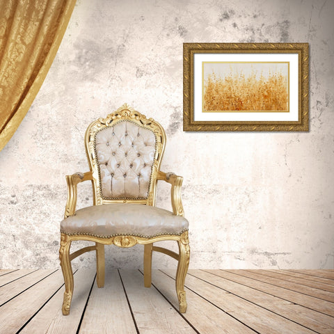 Ochre Fields I Gold Ornate Wood Framed Art Print with Double Matting by OToole, Tim