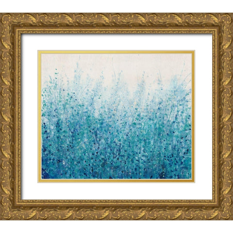 Misty Blues II Gold Ornate Wood Framed Art Print with Double Matting by OToole, Tim