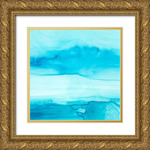 Making Waves II Gold Ornate Wood Framed Art Print with Double Matting by Harper, Ethan