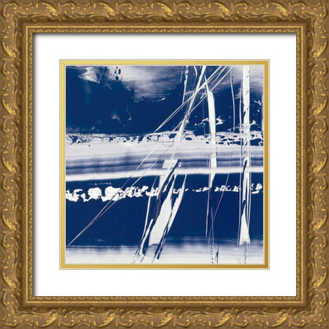 Alternating Current I Gold Ornate Wood Framed Art Print with Double Matting by Harper, Ethan