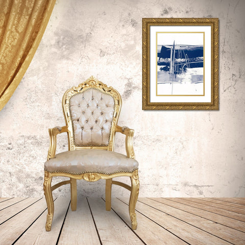 Alternating Current III Gold Ornate Wood Framed Art Print with Double Matting by Harper, Ethan