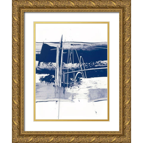 Alternating Current III Gold Ornate Wood Framed Art Print with Double Matting by Harper, Ethan