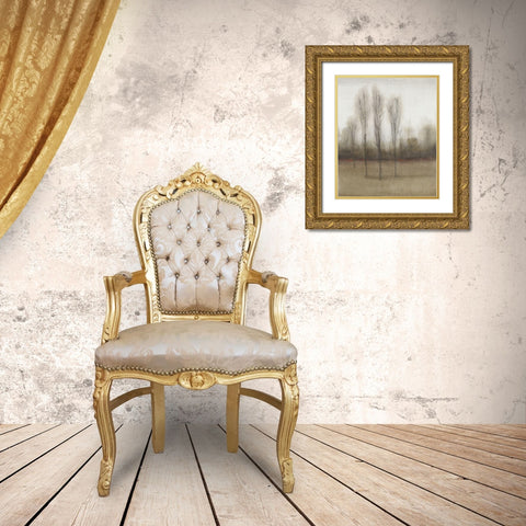 Last Day of Fall II Gold Ornate Wood Framed Art Print with Double Matting by OToole, Tim
