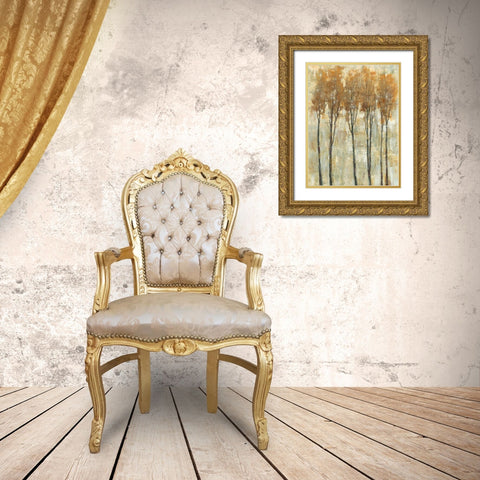 Standing Tall in Autumn I Gold Ornate Wood Framed Art Print with Double Matting by OToole, Tim