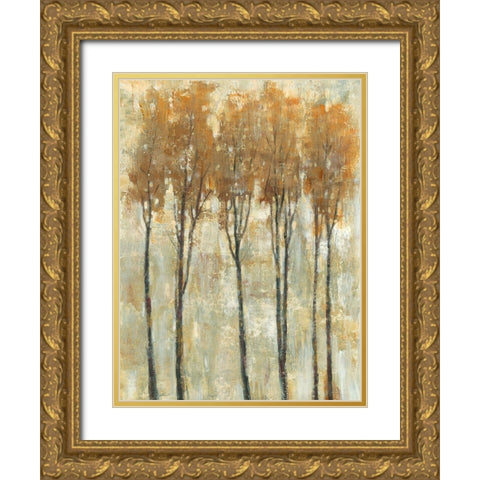 Standing Tall in Autumn I Gold Ornate Wood Framed Art Print with Double Matting by OToole, Tim