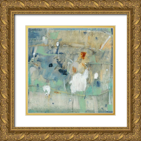 Clash I Gold Ornate Wood Framed Art Print with Double Matting by OToole, Tim