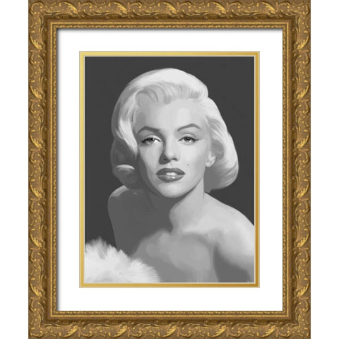 Classic Beauty Gold Ornate Wood Framed Art Print with Double Matting by Consani, Chris