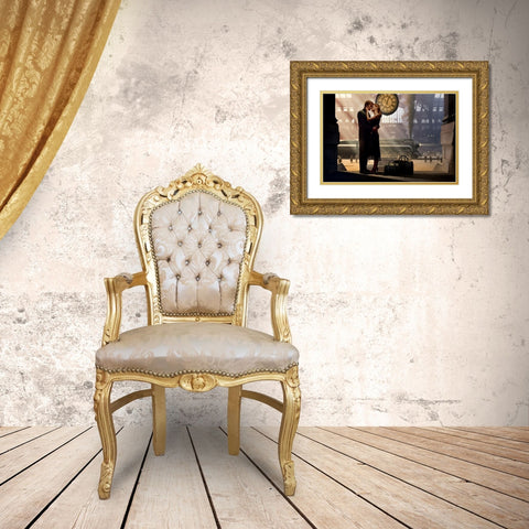 Au Revoir Gold Ornate Wood Framed Art Print with Double Matting by Consani, Chris