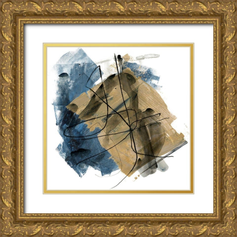 Blue Crew I Gold Ornate Wood Framed Art Print with Double Matting by Parker, Jennifer Paxton