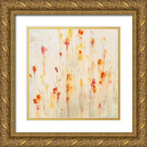 Fleeting Flowers II Gold Ornate Wood Framed Art Print with Double Matting by OToole, Tim